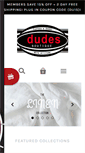 Mobile Screenshot of dudesboutiqueonline.com